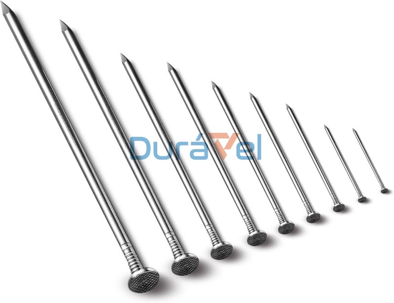 درافل مسامير دورافيل عالية القوة ذات رأس مستدير لأعمال النجارة والكهرباء (عبوة من 40 مسمارًا، 1 بوصة) - Image 4